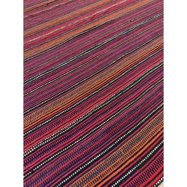 this mid-20th-century Turkish Decorative textile is an exceptional example of Anatolian tribal flat-weaving craftsmanship....