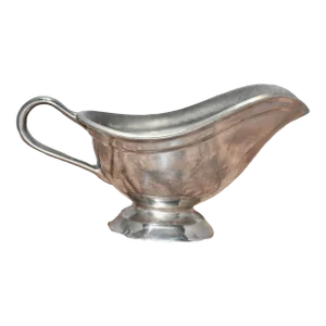 Vintage Wilton Armetale Pewter Gravy Boat or Sauce Pitcher