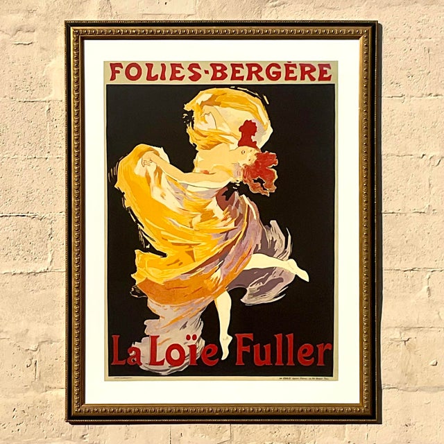 Vintage Boho Folies Bergere Framed Poster For Sale In West Palm - Image 6 of 10