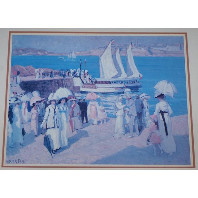 Ethel Fox, Quay at Dinard, Paper, Framed For Sale - Image 9 of 11