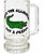 Vintage "Save the Alligator Eat a Preppy" Glass Stein For Sale - Image 9 of 9