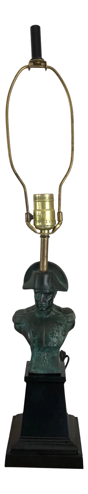 Bronze Bust of Napoleon Small Lamp Made in Italy