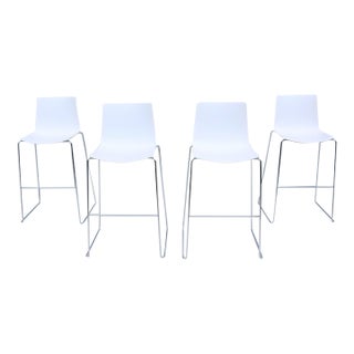 Italian Lievore Altherr Molina for Arper Stackable Catifa Bar Stools, Set of 4 For Sale