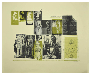 Sergio Barletta, Nude, Original Lithograph on Paper, 1970s