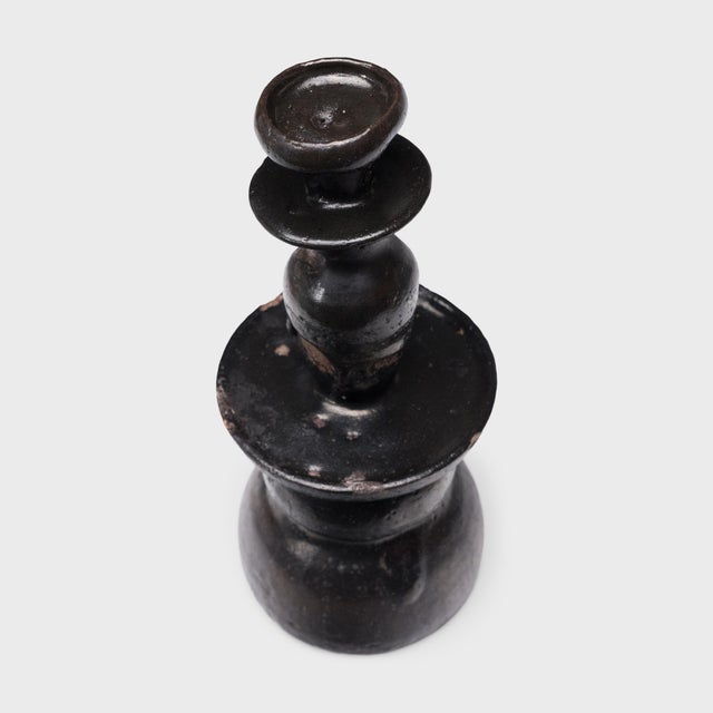 Chinese Chinese Oil Slick Candle Stand, C. 1850 For Sale - Image 3 of 5
