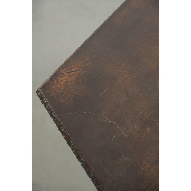 Antique English Wooden Hexagonal Top Turning Book Table, 19th Century For Sale - Image 6 of 17