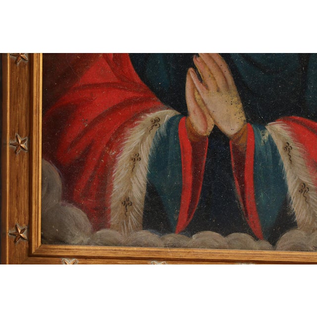 Saint Hedwig, Oil on Tin, 19th Century For Sale - Image 9 of 11