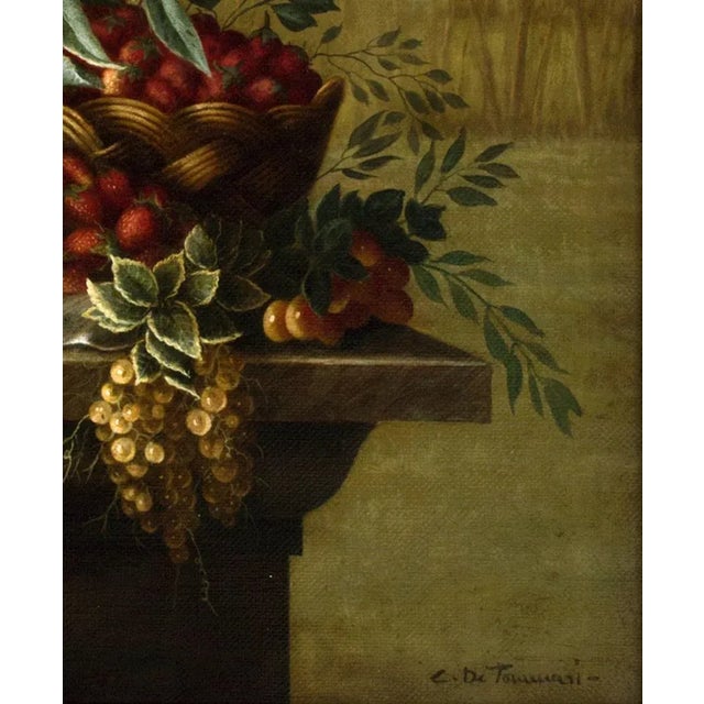 Carlo De Tommasi, Flowers, Oil on Canvas, 2018 For Sale - Image 4 of 7