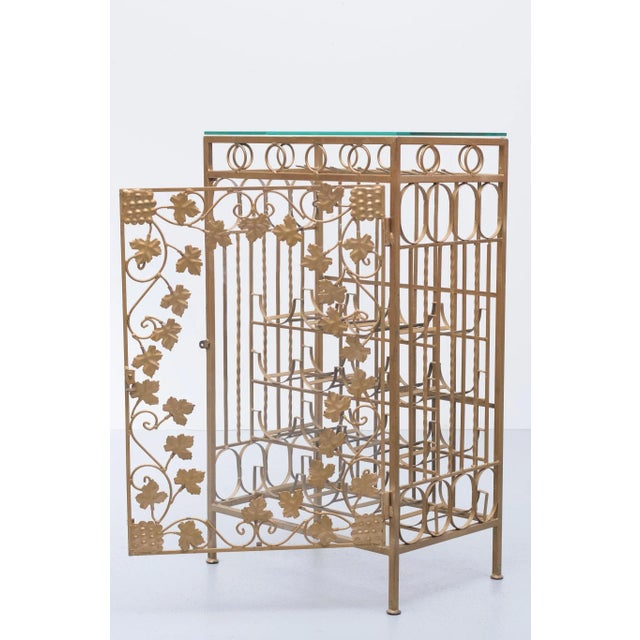 Gilt Metal Cocktail Bar, Italy, 1950s For Sale - Image 13 of 14