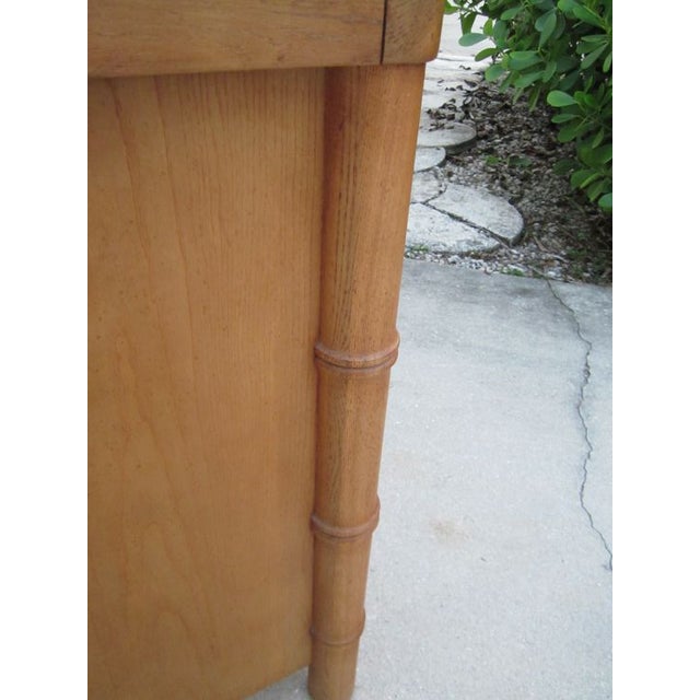 1990s Tommy Bahama Style Wood Dresser 9 Drawer Maple For Sale - Image 10 of 11