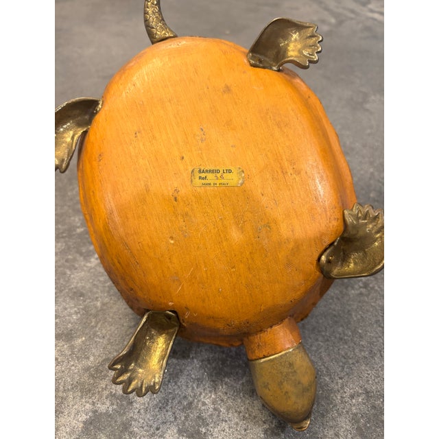 Brass Sarried Ltd. Mid Century Turtle Tortoise For Sale - Image 8 of 10