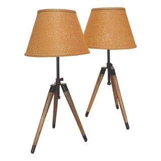 Ralph Lauren Tripod Table Lamps - A Pair For Sale