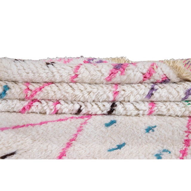 21st Century Modern Moroccan-Style Wool Rug For Sale - Image 10 of 13