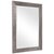 Silver Textured Wide Framed Rectangular Entry Mirror- Silver For Sale - Image 8 of 8