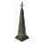 High 1980s Postmodern Gray Obelisk Table Lamp For Sale