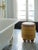 Wood Disco Pouf in Tinted Rattan and HR Foam by Popus Editions For Sale - Image 7 of 8