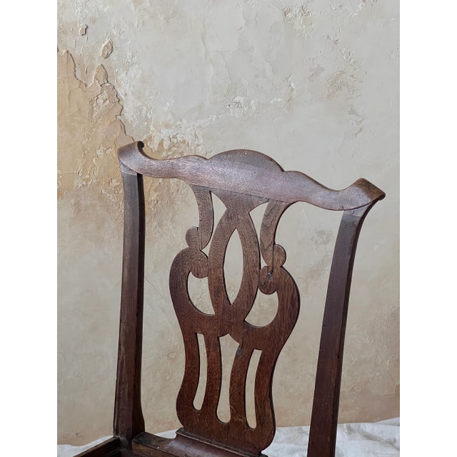 Pair of 18th Century English Chippendale Chairs For Sale - Image 10 of 11