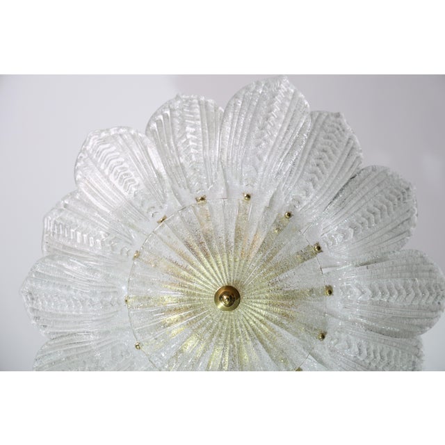 Glass 1980s Como, Italian Murano Glass Ceiling Light or Flush Mount For Sale - Image 7 of 10