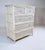 Boho Chic 1990s Coastal Faux Bamboo Dresser With Grasscloth, White-Washed Finish For Sale - Image 3 of 13