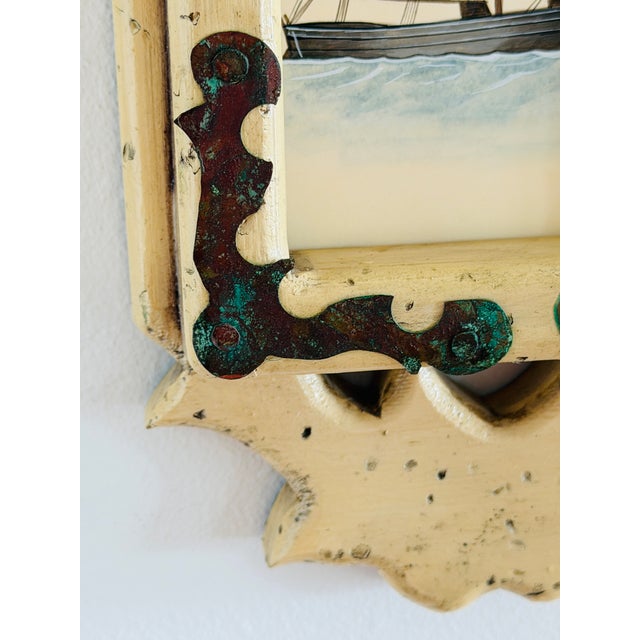 Not Yet Made - Made To Order Original Hand-Painted Sailboat Painting in a Vintage Folk Frame For Sale - Image 5 of 5