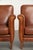 Vintage Sheepskin Leather Armchairs, Set of 2 For Sale - Image 10 of 15