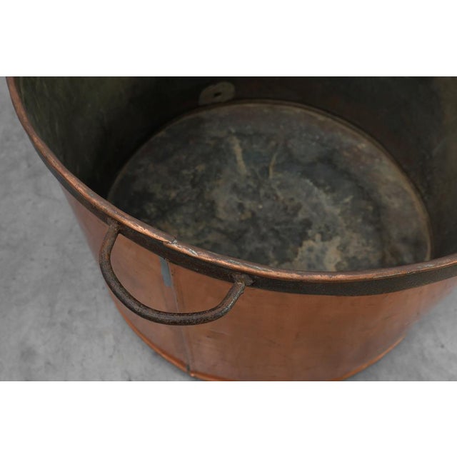 Copper Large Copper Brew Kettle, France, 1820s For Sale - Image 8 of 11