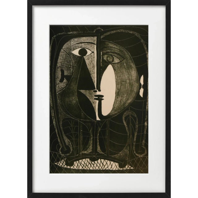 Abstract "Picasso and Baudelaire (2)" Framed Black and White Collector Gallery Wall Installation - Originals and Photographs - Set of 7 For Sale - Image 3 of 9