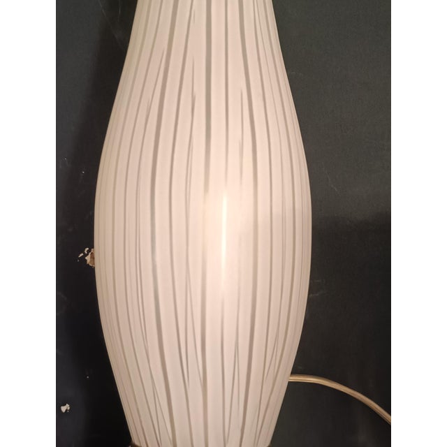 Brass and Ribbed Opal Glass Wall Lamps, Italy, 1950s, Set of 2 For Sale - Image 4 of 8