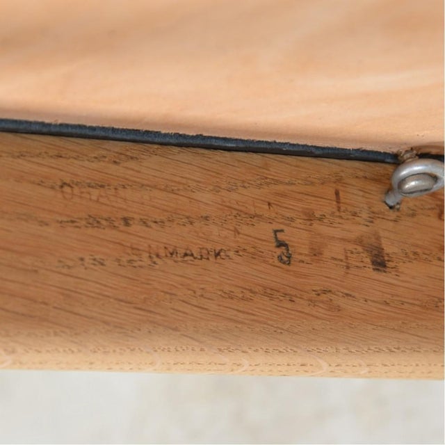 JH503 The Chair in Oak and Black Leather by Hans Wegner, 1960s For Sale - Image 17 of 18