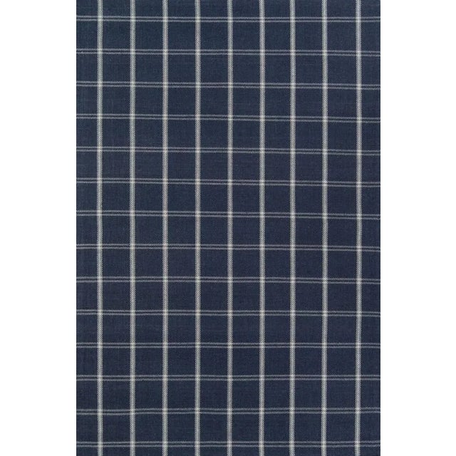 Erin Gates Marlborough Dover Navy Hand Woven Wool Area Rug 3'6" X 5'6" For Sale