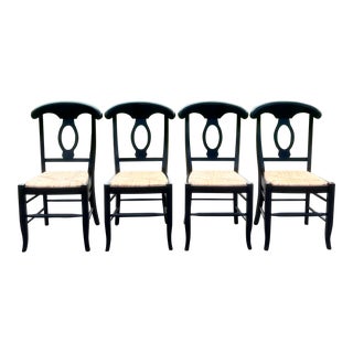 Pottery Barn Napoleon Chairs - Set of 4 For Sale
