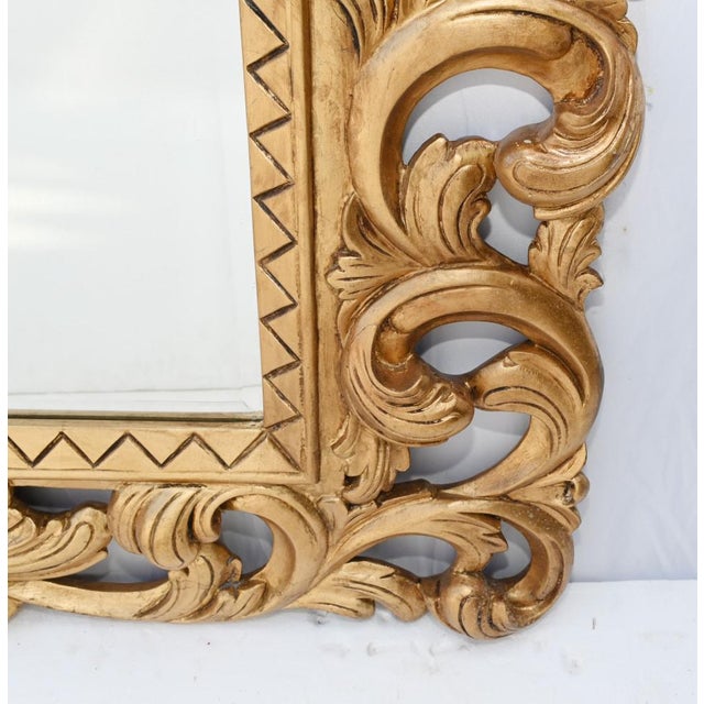 Elegant Rococo mantle mirror with carved frame Great for hanging above the mantle piece Frame classic rococo with shell...
