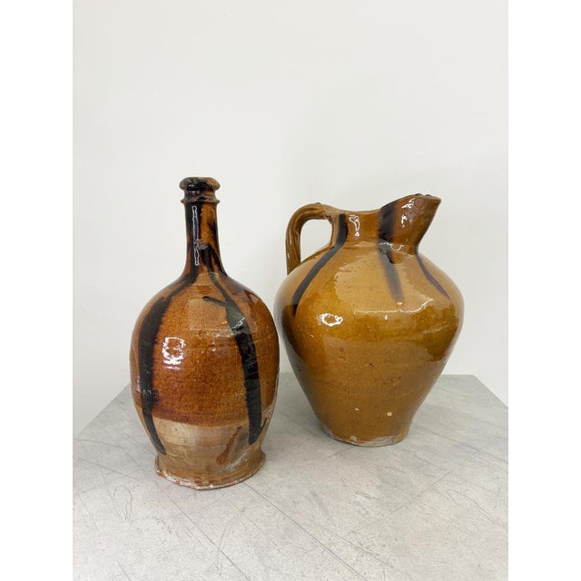 Large Antique Striped Bottle For Sale - Image 12 of 13