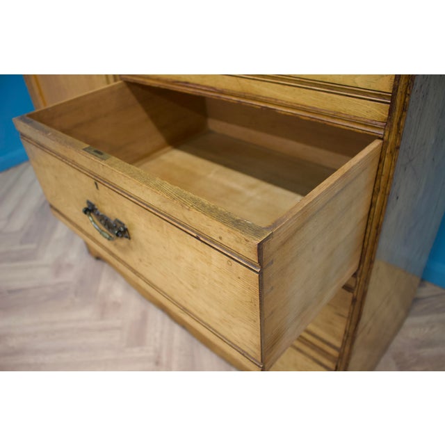 Edwardian Ash Compact Combination Wardrobe, 1900s For Sale - Image 8 of 13