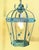 Verdigris Vintage Style Solid Brass Verdigris Hanging Lantern - Restored & Rewired For Sale - Image 8 of 14