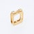 Modern Jean Vendôme Diamond Double-Band Ring 18k Gold - Vintage For Sale - Image 3 of 5