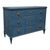 A mid 19th century commode in classic Gustavian style in a wonderful deep blue finish. It has most pleasing design...