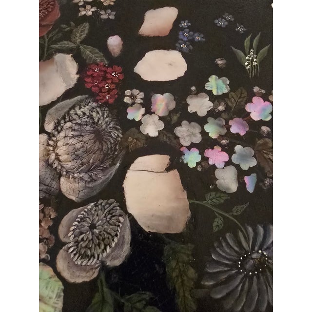 Mid Century Era Exotic Shell Flip Top Table For Sale - Image 11 of 11