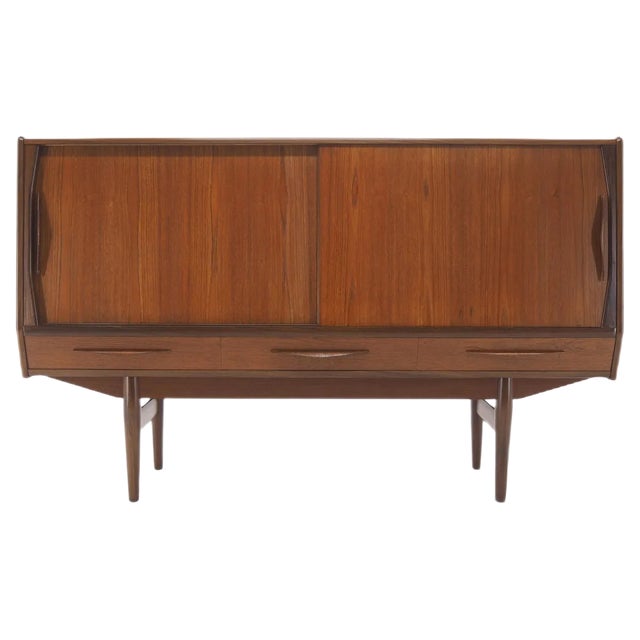 Danish Teak Highboard, 1960s For Sale