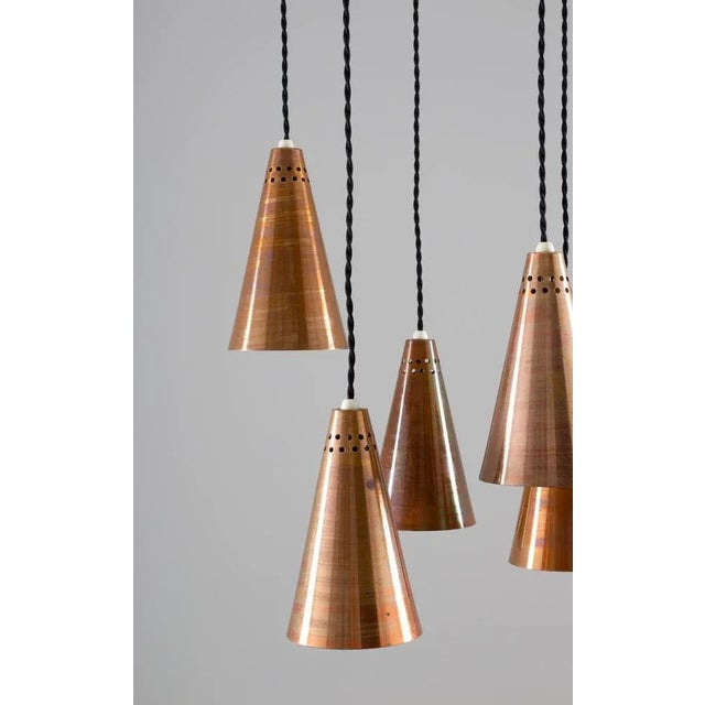 Mid-Century Scandinavian Copper Pendant by Hans-Agne Jakobsson, 1950s For Sale - Image 6 of 13