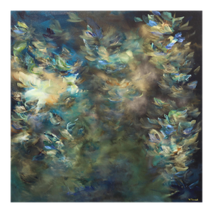 Awakening Dreams - Abstract Luminous Earth Tone Textural Floral Acrylic Original Artwork by Ve Boisvert