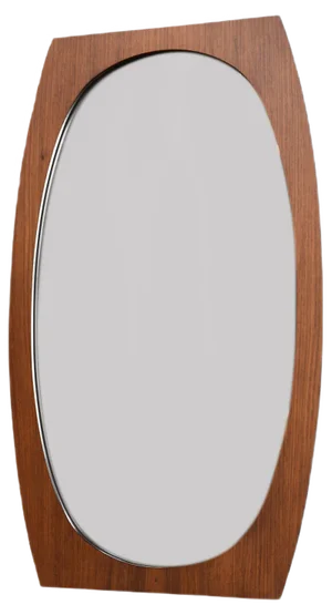 Italian Teak Mirror, 1950s
