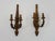 Large Vintage Italian Wall Lights in Gilded Wood and Metal Arms, 1950s, Set of 2 For Sale - Image 11 of 11