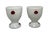 Farmhouse 1950's Westmoreland Milk Glass Chick Design Egg Cups - A Pair For Sale - Image 3 of 12