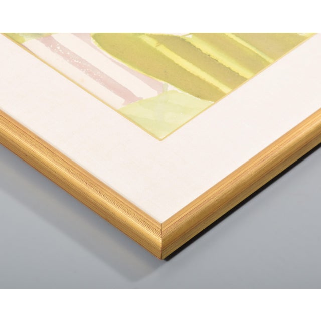 Green Original Signed Set of Three Roger Howrigan Botanical Watercolor Paintings For Sale - Image 8 of 12