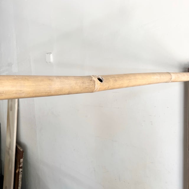 Vintage Boho Chic Bamboo King Size Canopy Bed For Sale - Image 9 of 9