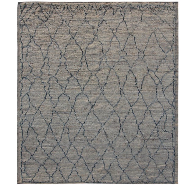 Modern Hand Knotted Navajo Style Rug- 8′6″ × 10′ For Sale