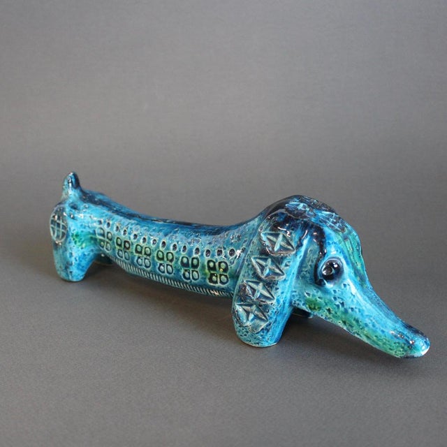 Vintage Italian Ceramic Sausage Dog by Aldo Londi for Bitossi, 1960s For Sale - Image 3 of 15
