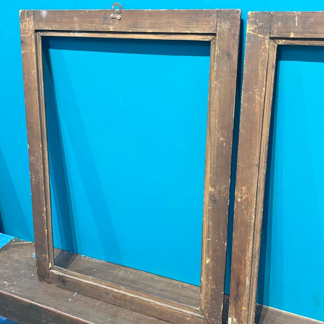 Antique Carved Wooden Frames with Bronzed Gilding, 1800, Set of 2 For Sale - Image 10 of 11