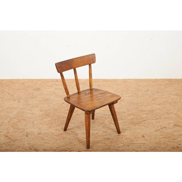 Vintage Chair in Oak by Jacob Müller for Wohnhilfe, 1940s For Sale - Image 6 of 18